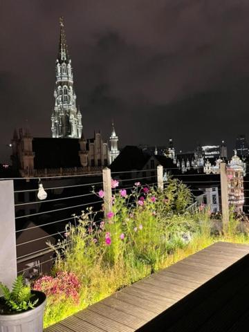 Duplex Dernier Etage Avec Terasse A Deux Pas De La Grand Place Appartement Brussel Buitenkant foto